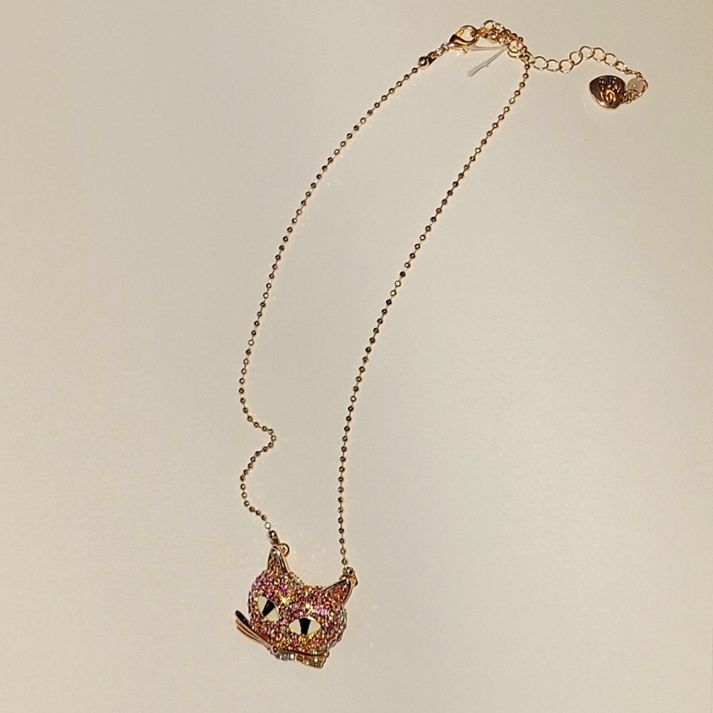 NWOT Betsey Johnson‎ Cat Necklace